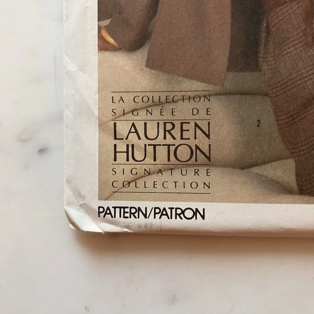Simplicity‎ Pattern 6644 Lauren Hutton Collection Jacket Size 10 12 14 Cut VTG